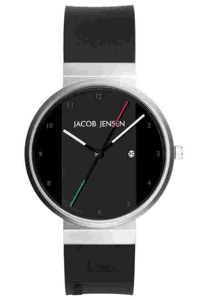 Jacob Jensen 645 Herren-Armbanduhr Titan Quarz Schwarz 