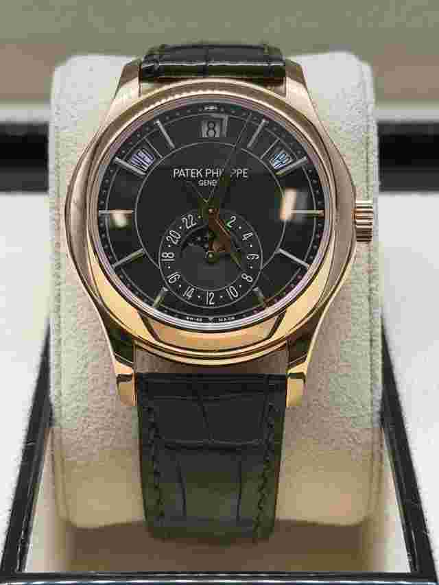 Patek Philippe Annual Calendar 2023 Annual Calendar Rose Gold Black Dial 5205R-011