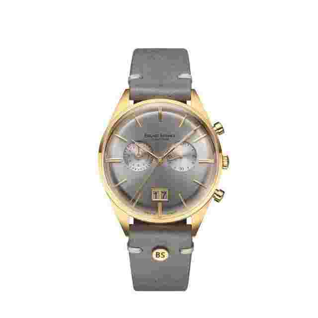 Bruno Söhnle Merano Chronograph Quarz Edelstahl beschichtet 40mm silbernes Zifferblatt graue