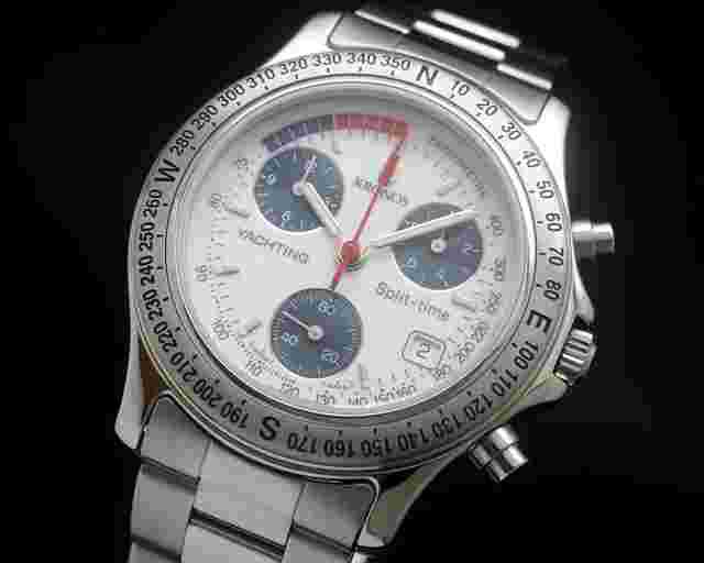 Kronos Yachting Split Time New Old Stock chronograph ETA 251.262 vintage NOS SERVICED WARRANTY This movement was used by Breitling Tag Heuer Omega etc. 