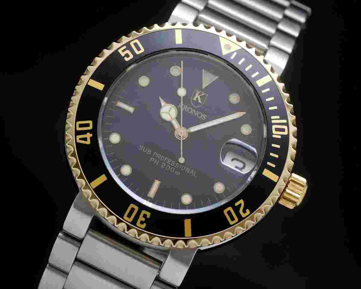 Kronos Sub Professional PH 200M NEW OLD STOCK Diver vintage NOS SERVICED WARRANTY Beautiful colors combination! ETA 955.112 mvt. 