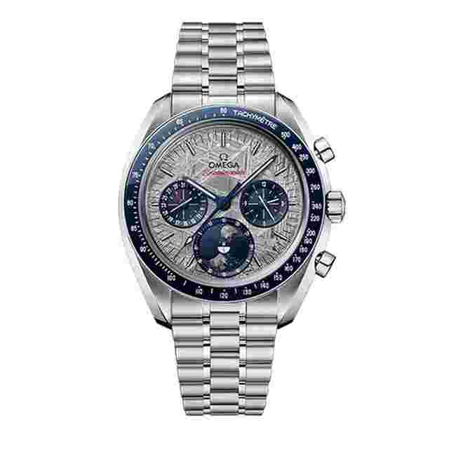 Omega Speedmaster Moonphase Two counters Speedmaster Moonphase Co-Axial Master Chronometer Chronograph 43mm Steel on Steel - 304.30.43.52.06.001