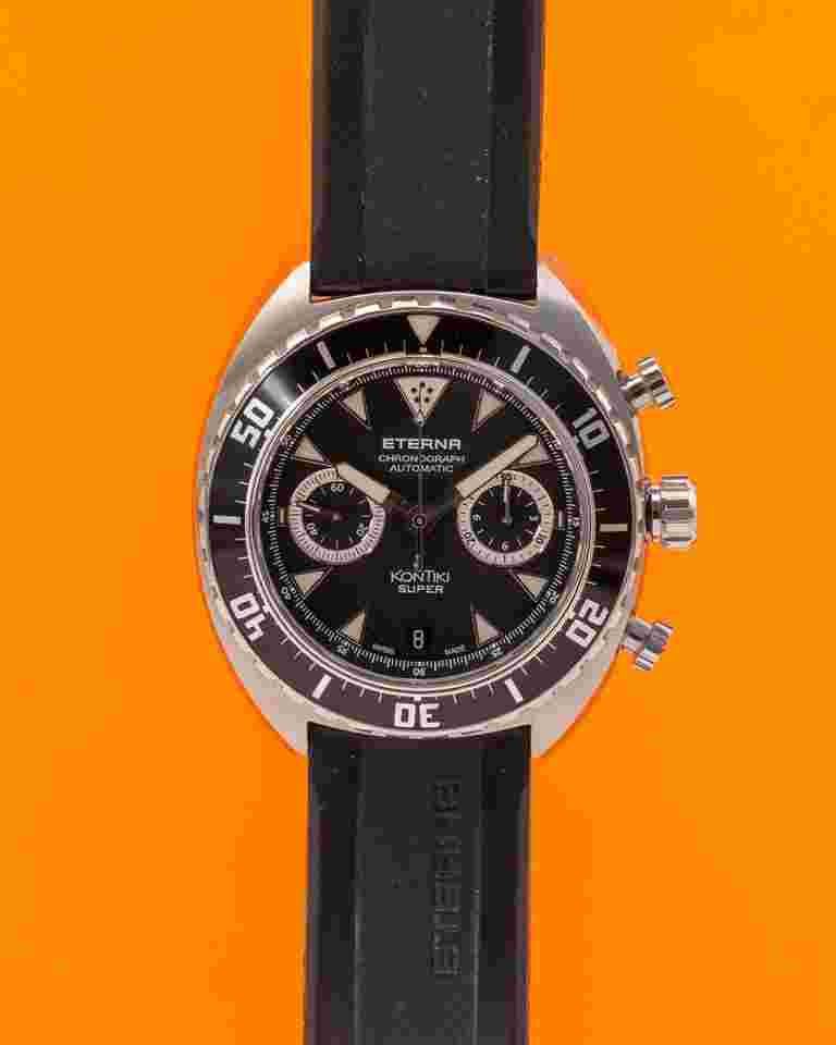 Eterna Super Kontiki 45mm 7770.41 Black Chronograph