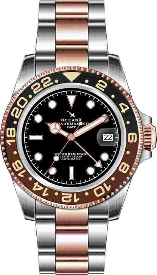 OceanX Sharkmaster GMT 40mm Automatic SMS-GMT-0522