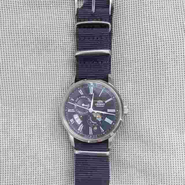 Orient Sun and Moon Classic Automatic Almost new Orient sun and moon v3 in deep-blue dial