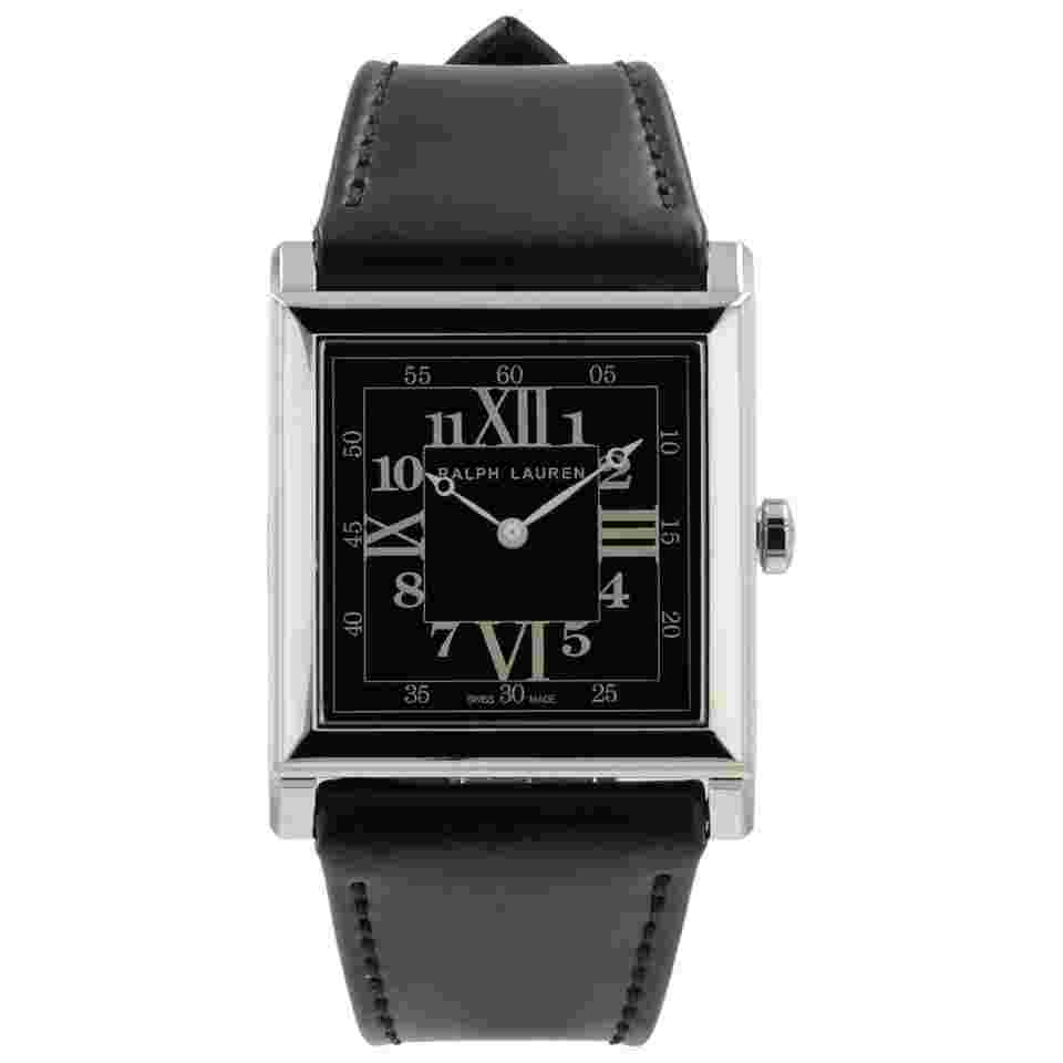 Ralph Lauren NEW Ralph Lauren 867 Black Dial Stainless Steel 35mm Automatic Men's Watch