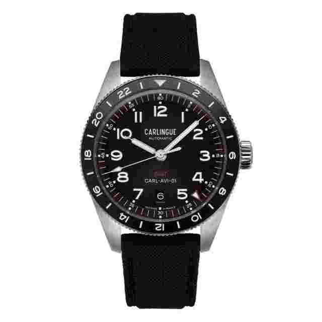 Carlingue Montre Aviation 01 Noir CT-002-B 