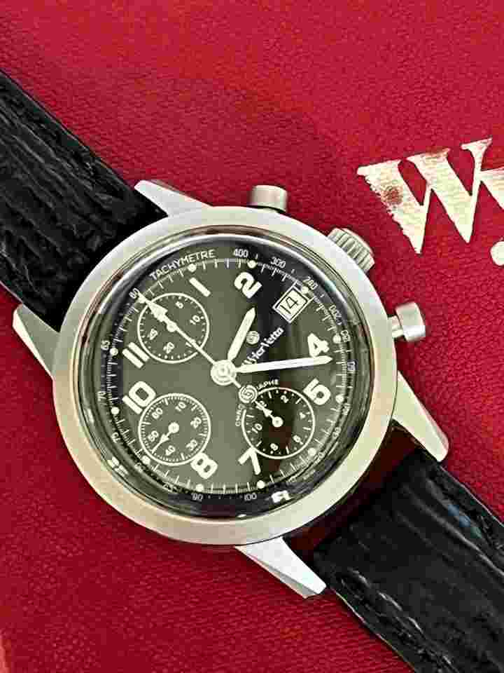 Wyler Vetta Chronograph Cal. 7750 Nice Military Style Chronograph Good Condition incl. Box