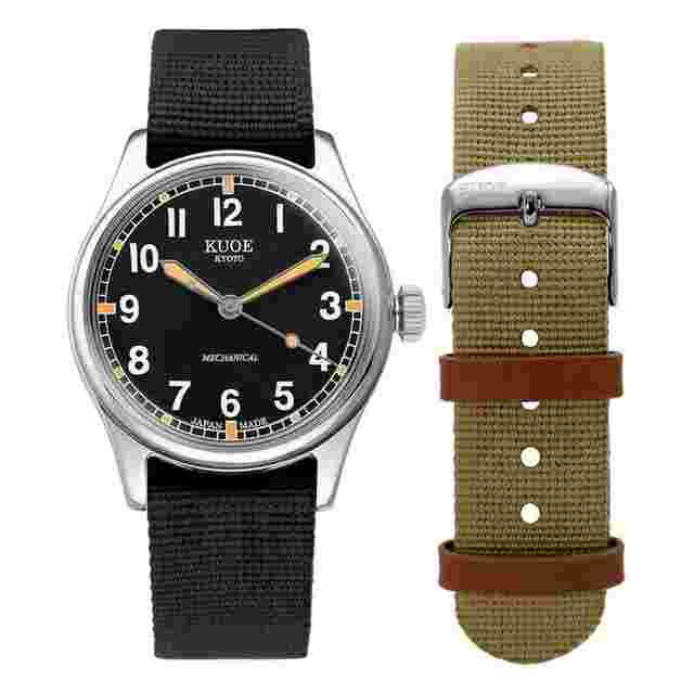 Kuoe Kyoto Montre Old Smith 90-002 Automatic Black os90002-nd-bk-large 