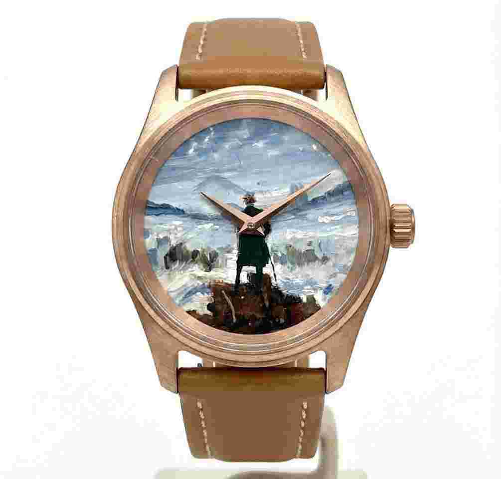 DAIGREMONT Caspar David Friedrich : Le Voyageur contemplant une mer de nuages 