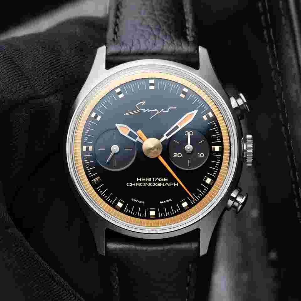 Singer Reimagined Heritage Chronograph 8/2025 Piano Black Dial 38.8 Manual 