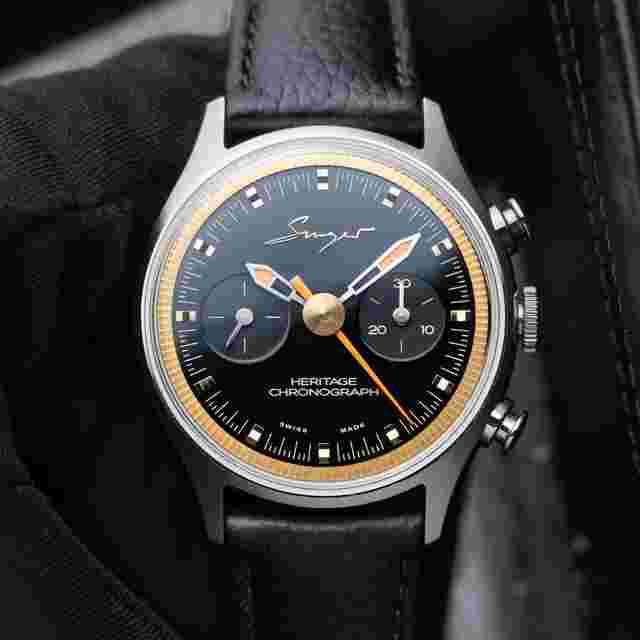 Singer Reimagined Heritage Chronograph 8/2025 Piano Black Dial 38.8 Manual