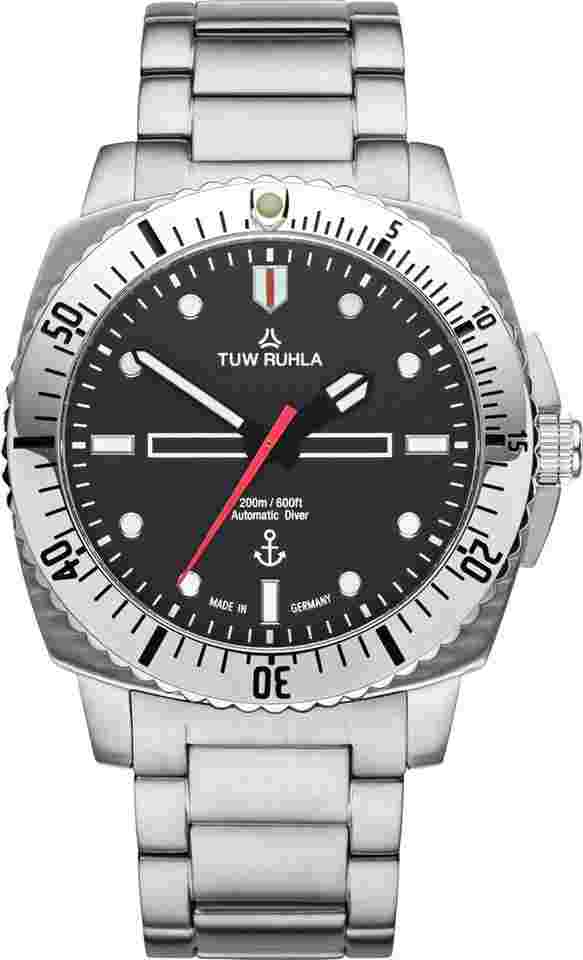 TUW Ruhla Kampftaucher 10443-021101-I Herren Automatikuhr 200m Wasserdicht 