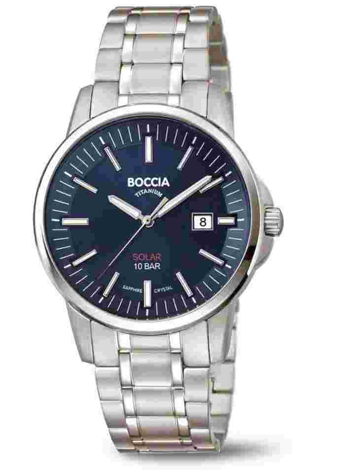 Boccia 3643-05 Herrenuhr Titanium Solar 39mm 10ATM 