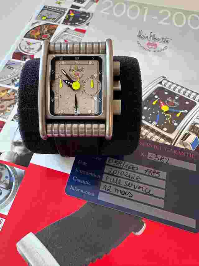 Alain Silberstein Bolido Full chf 1K service end of Feb 2026. With remaining warranty