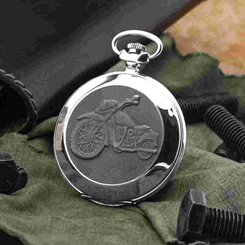 Molnija Original Molnija Soviet Pocket watch 3602 Motorsport Harley 