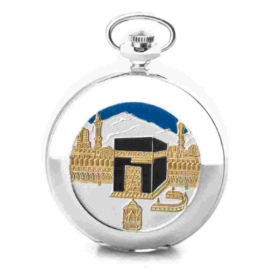 Molnija Soviet Pocket watch Taschenuhr 3602 Mekka 
