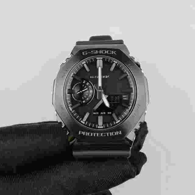 Casio G-Shock LUXE BLACK ANALOG-DIGITAL World Time Resin Strap Stopwatch GM-2100LXB-1AJF