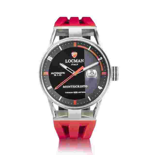 Locman Montecristo D511A01S-00BKFRDSR Montecristo Automatic Ducati Men's Watch