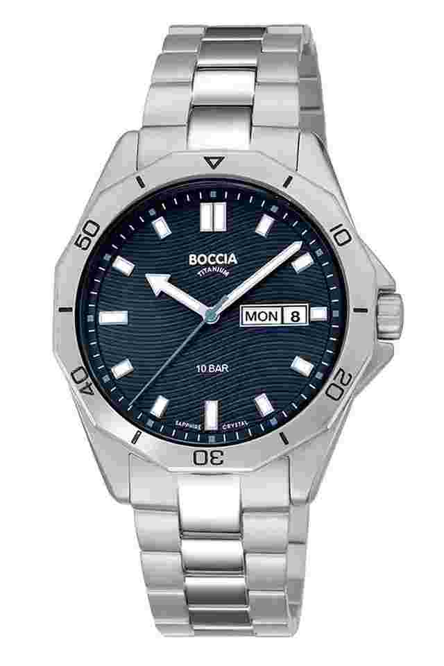 Boccia 3680-03 Titan-Herrenuhr mit Saphirglas 10 bar 