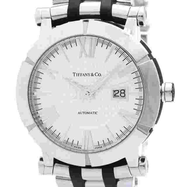 Tiffany Atlas Steel Rubber Automatic Watch Z1000.70.12A10A00A Polished