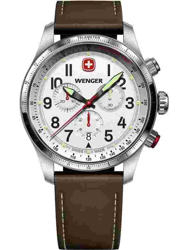 Wenger 01.0543.109 Herrenuhr Terragraph Chrono 43mm 10ATM