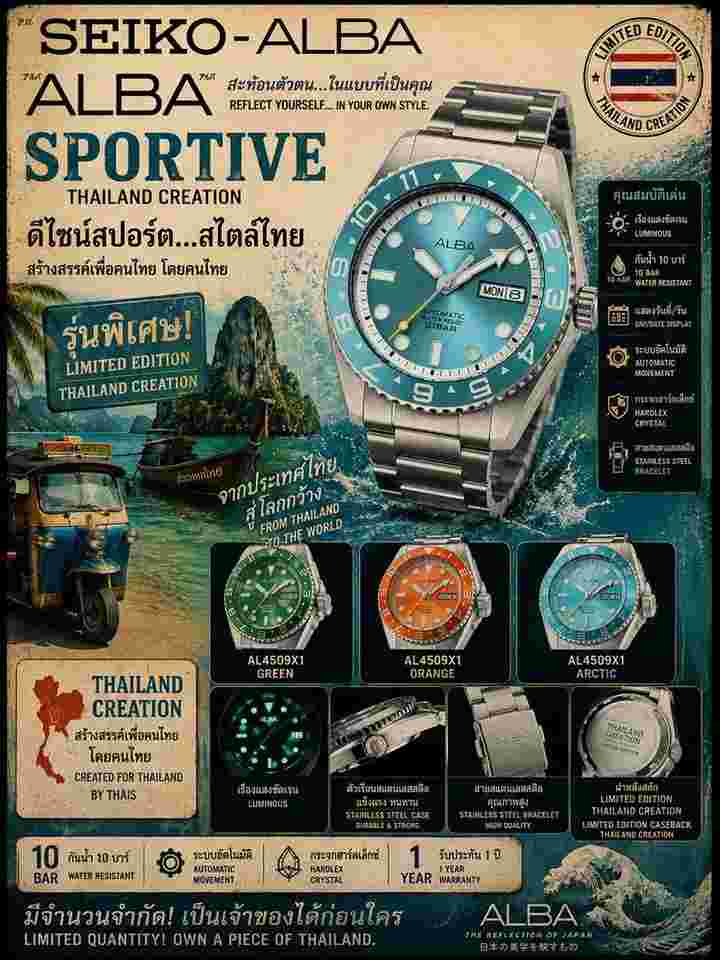 seiko alba Meca Quartz "smooth operator" LIMITED EDITION LIMITED EDITION created for Thai market