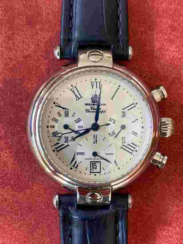 Poljot Moscow Classic Spitfire Chronograph Full Set NOS Limited Edition 296/500