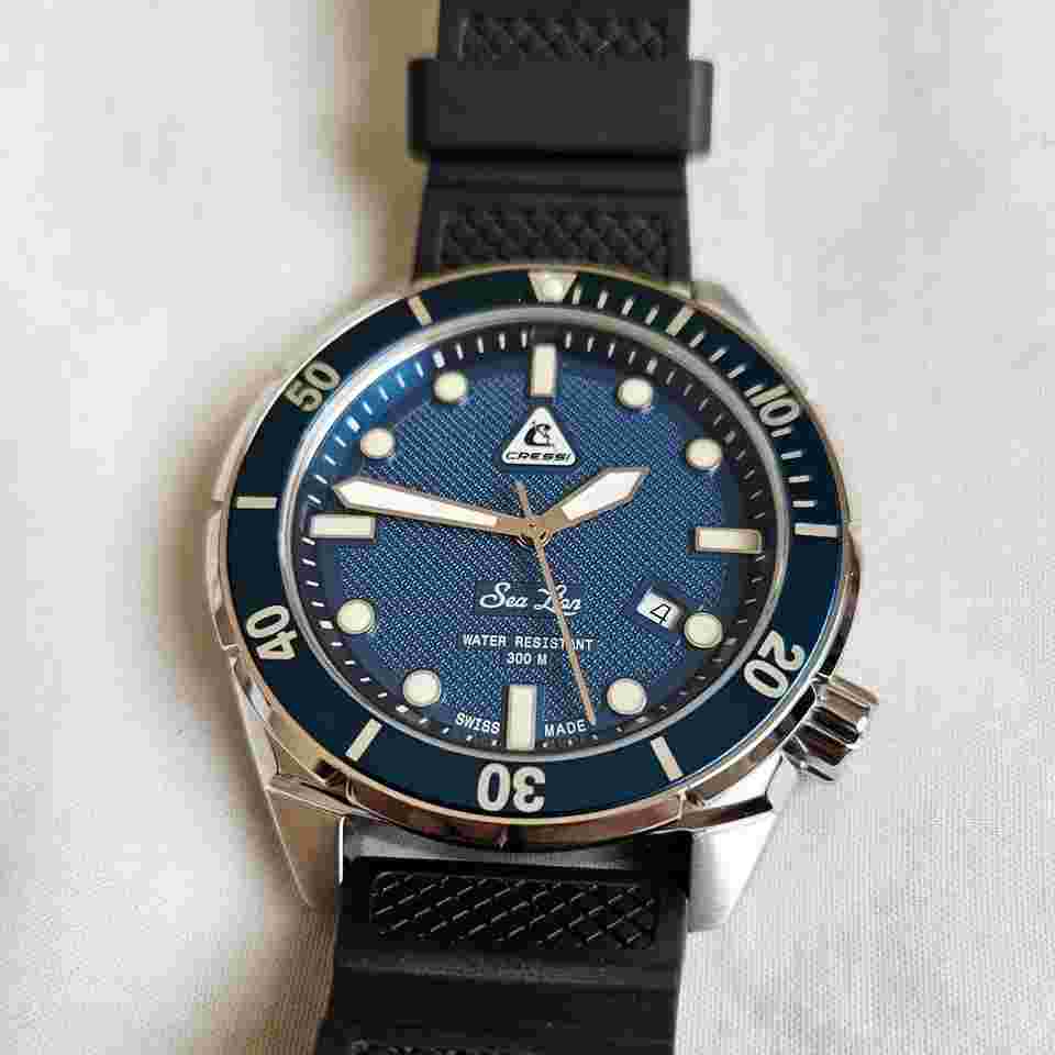 Cressi Sea Lion Blue 44mm Diver 300m WR Swiss Made ETA 2824 Automatic Limited Edition Full Set New Unworn PADI Diver Limited Edition Full Set New