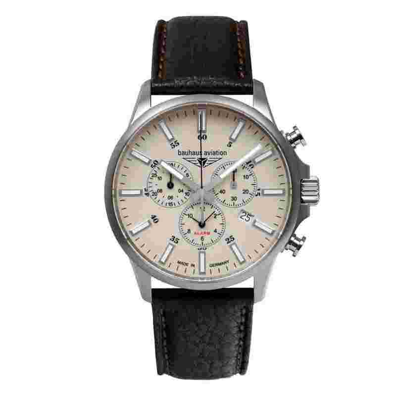 Bauhaus Montre Aviation Alarm Chrono 2880-5 