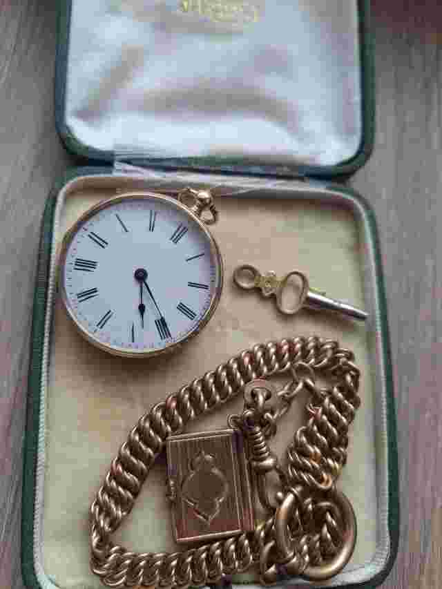 Swiss Timer buzunar swiss gold 14 k 