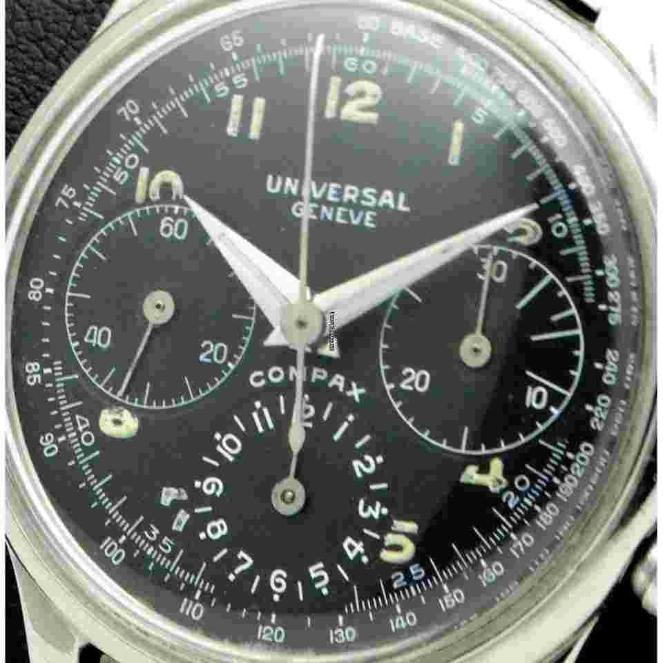Universal Genève Compax
Chronograph "Compax" Ref. 22206 stainless steel made in 1950