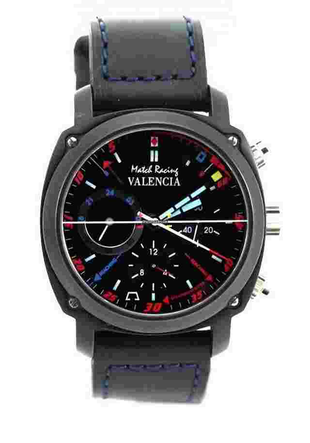 Anonimo Racing Valencia Opera Meccana 42mm Steel Case Black Dial Black Calfskin Strap 2012 NEW - Warranty start: 2013