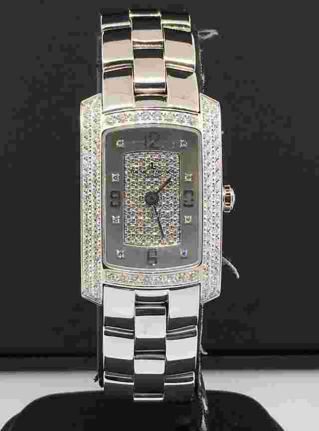 Baume & Mercier Hampton
                           
                                 Milleis 22mm 18k White Gold Pave Diamonds Ref. 8513