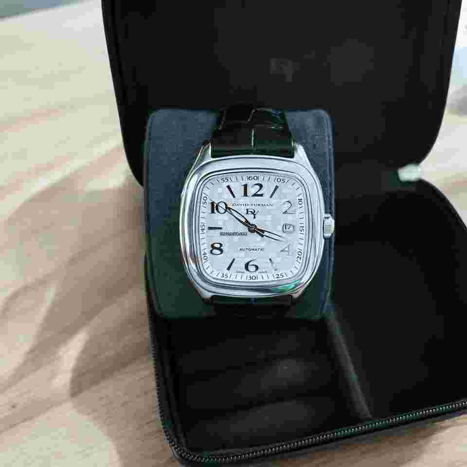 David Yurman
                           
                                 Belmont Thoroughbred 41mm Automatic Date Black Strap Exhibition Back T310-XST