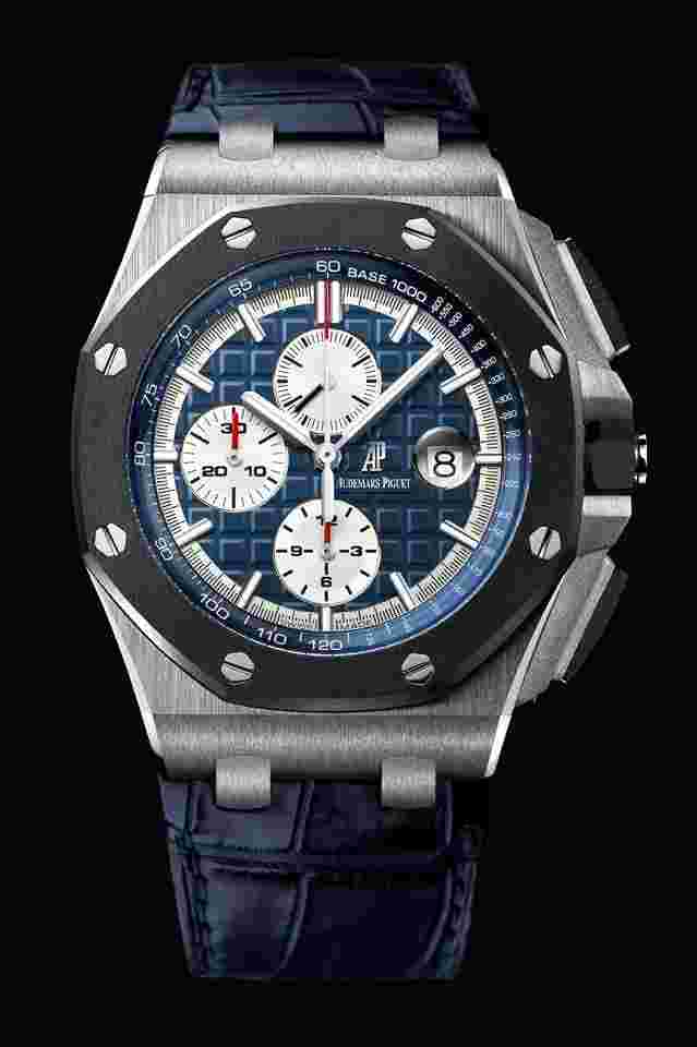 Audemars Piguet Royal Oak Offshore Chronograph
Platinum Ceramic Blue Rare 44mm Novelty Edition 26401PO