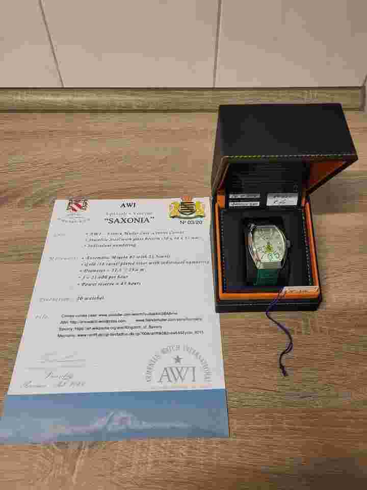 Armenien Watch International Saxonia Full Set Model 1of20 Nr.03 ungetragen AWI