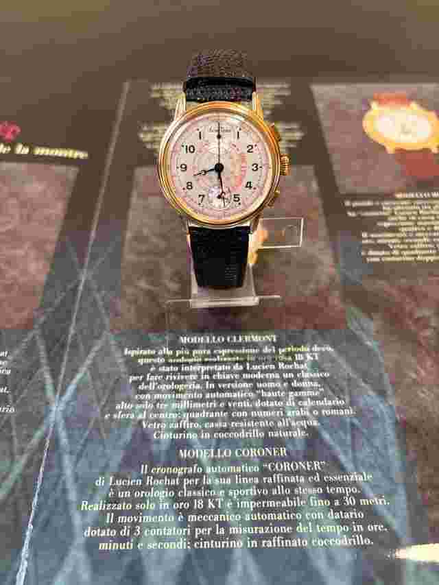 Lucien Rochat Craon Chronograph Craon edition limitè crono carica manuale cassa oro