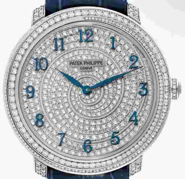 Patek Philippe Calatrava
                           
                                 White Gold Blue Diamond Dial Calatrava