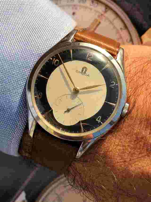 Omega
                           
                                 Jumbo Calatrava 2505-10 Nice Condition Cal 265 Top Modele Depose Rare Bullseye Dial