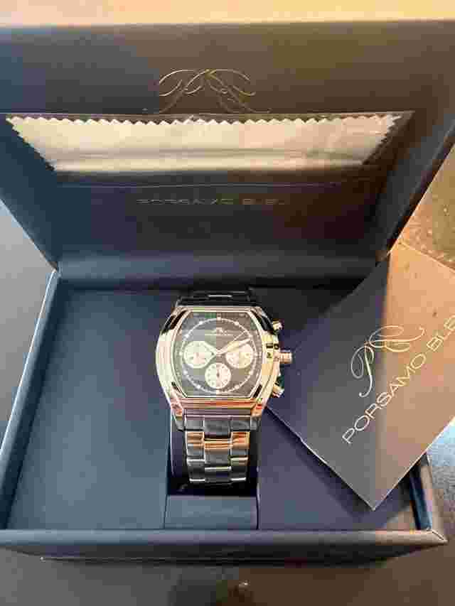 porsamo Bleu Roman Chronograph Bracelet 42mm New. Full Set. 