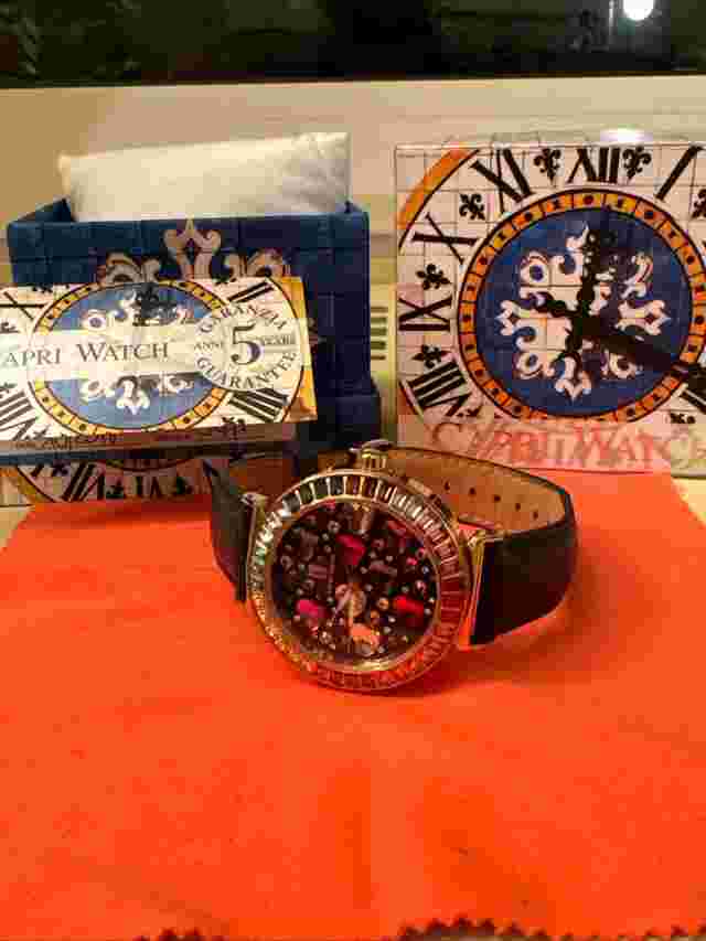 Capri watch 5475 rainbow Capri Watch Rainbow Swarovski Full set like new 
