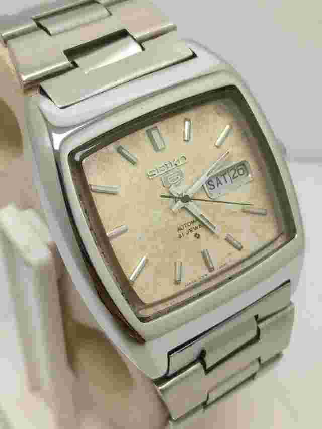 Seiko 5 Automatic 6319-5021 TV Shape Day/Date Vintage Men's Watch