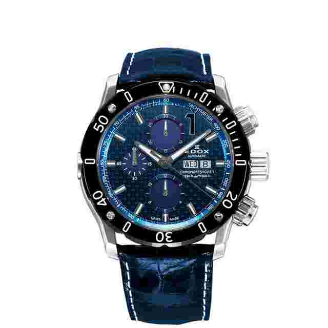 Edox CHRONOGRAPH AUTOMATIC 01122-3-BUIN1-L 01122-3-BUIN1-L Japan Official New Full Set