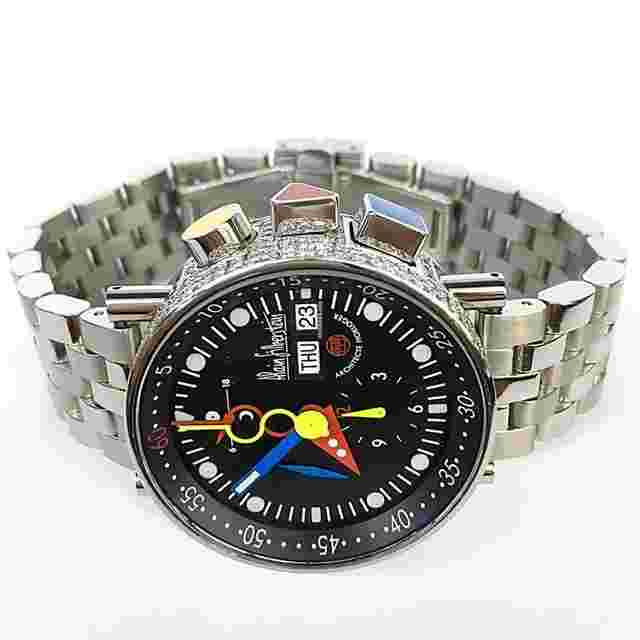 Alain Silberstein Krono Bauhaus Steel w/Factory Diamonds Ref. LWO 5100