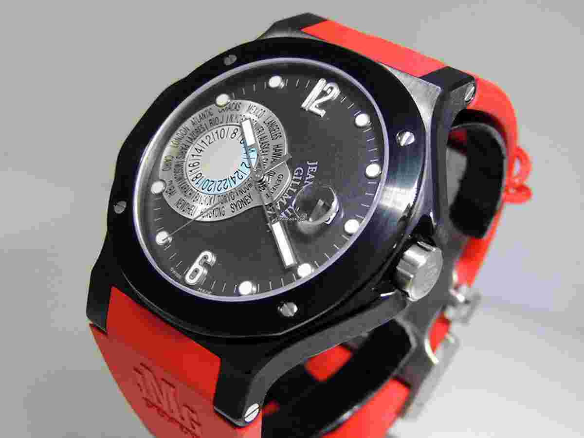 Jean-Mairet & Gillman World Time Sport S.GMT.SB.SILRUB LTD 