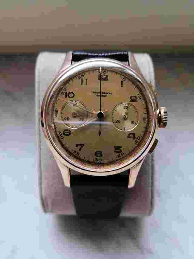 Chronographe Suisse from 1950's vintage very rare model 