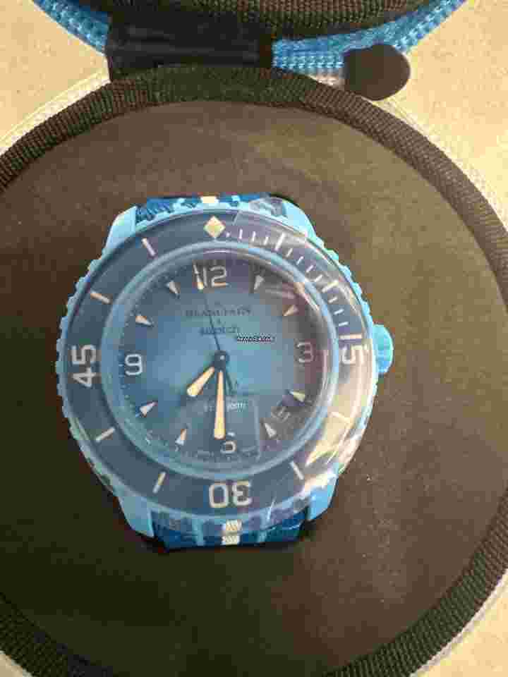 Swatch Scuba Fifty Fathoms
X Blancpain Scuba Fifty Fathoms BLUE LAGOON SO35L400