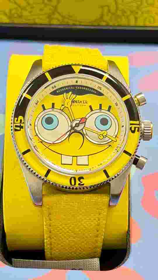 Spinnaker SpongerBob mechanical chronograph Chrono eye dial. Limited edition 500