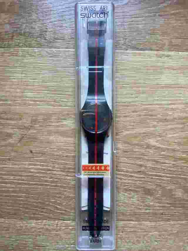Swatch 360º Rosso su Blackout Numbered Edition (NOS)